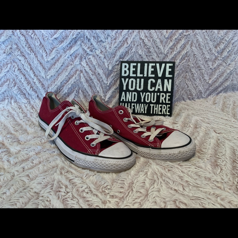 Burgundy Converse